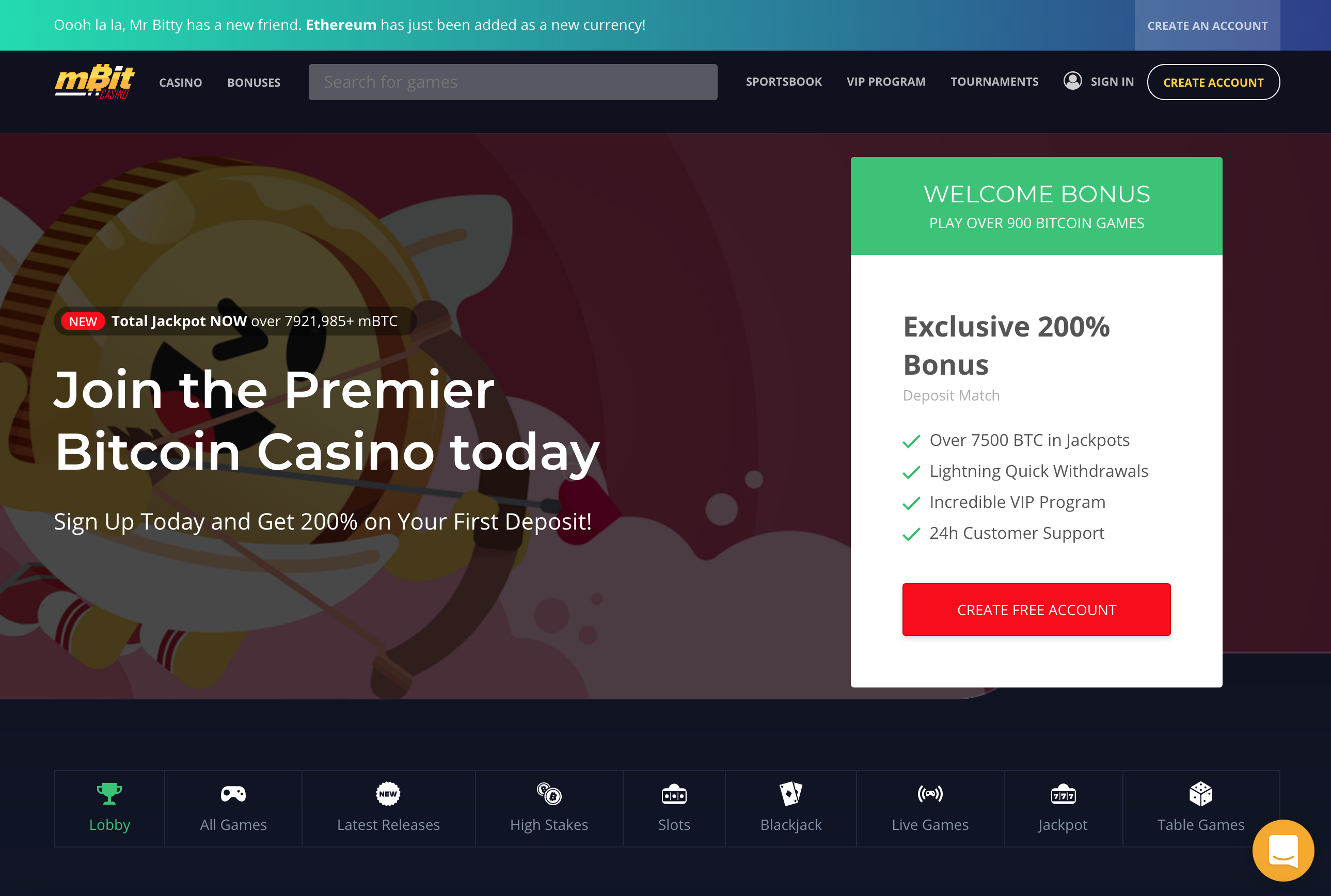 mBit Casino